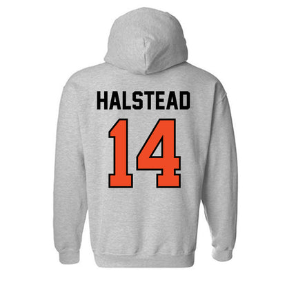 Campbell - NCAA Baseball : Tyler Halstead - Hooded Sweatshirt Classic Shersey