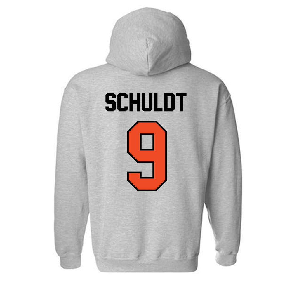 Campbell - NCAA Baseball : Andrew Schuldt - Hooded Sweatshirt Classic Shersey