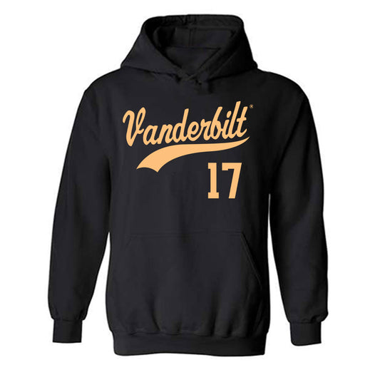 Vanderbilt - NCAA Baseball : Ryan Ginther - Hooded Sweatshirt Replica Shersey