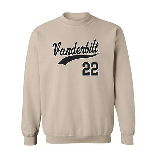 Vanderbilt - NCAA Baseball : JD Thompson - Crewneck Sweatshirt Replica Shersey
