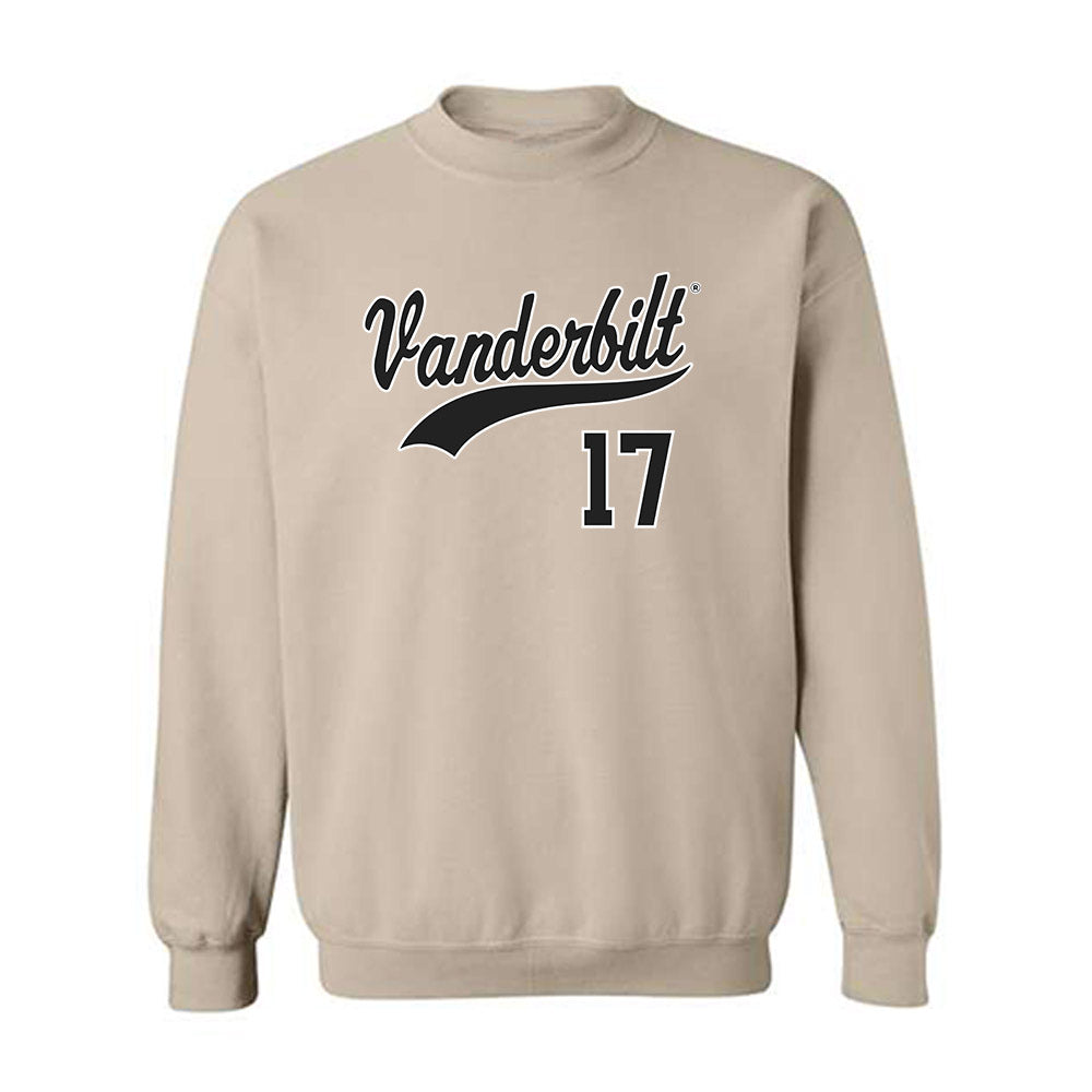 Vanderbilt - NCAA Baseball : Ryan Ginther - Crewneck Sweatshirt Replica Shersey