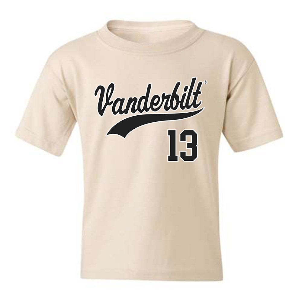 Vanderbilt - NCAA Baseball : Jonathan Vastine - Youth T-Shirt Replica Shersey