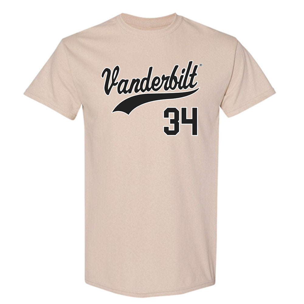 Vanderbilt - NCAA Baseball : Brennan Seiber - T-Shirt Replica Shersey
