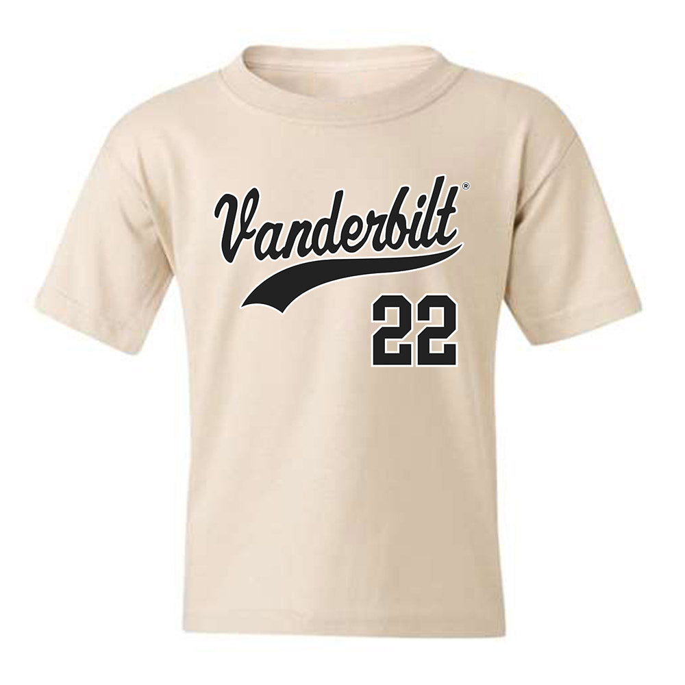 Vanderbilt - NCAA Baseball : JD Thompson - Youth T-Shirt Replica Shersey