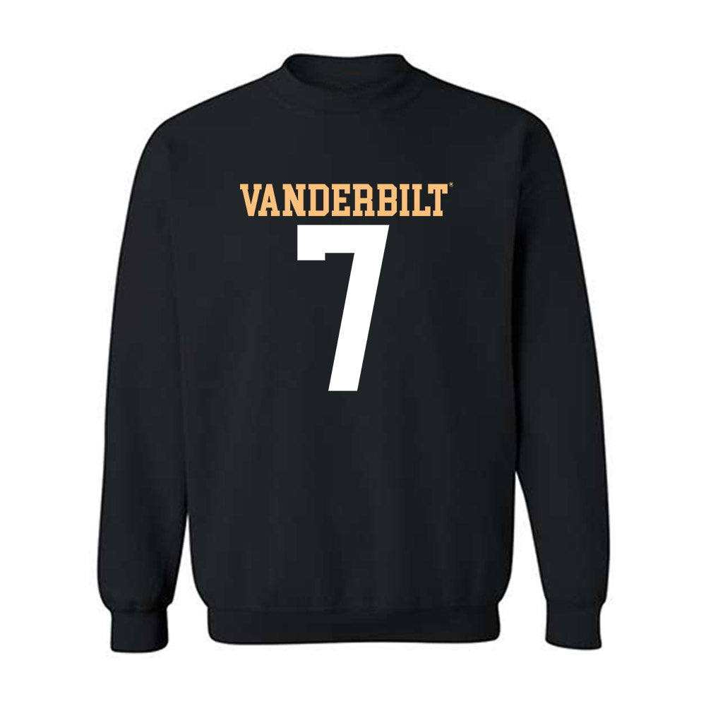 Vanderbilt - NCAA Football : Drew Dickey - Crewneck Sweatshirt Replica Shersey