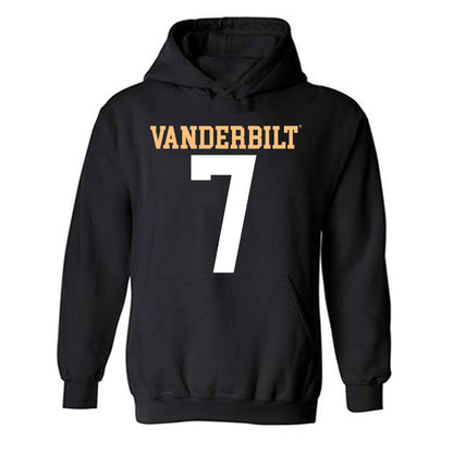 Vanderbilt - NCAA Football : Drew Dickey - Hooded Sweatshirt Replica Shersey