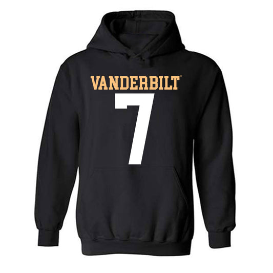 Vanderbilt - NCAA Football : Drew Dickey - Hooded Sweatshirt Replica Shersey