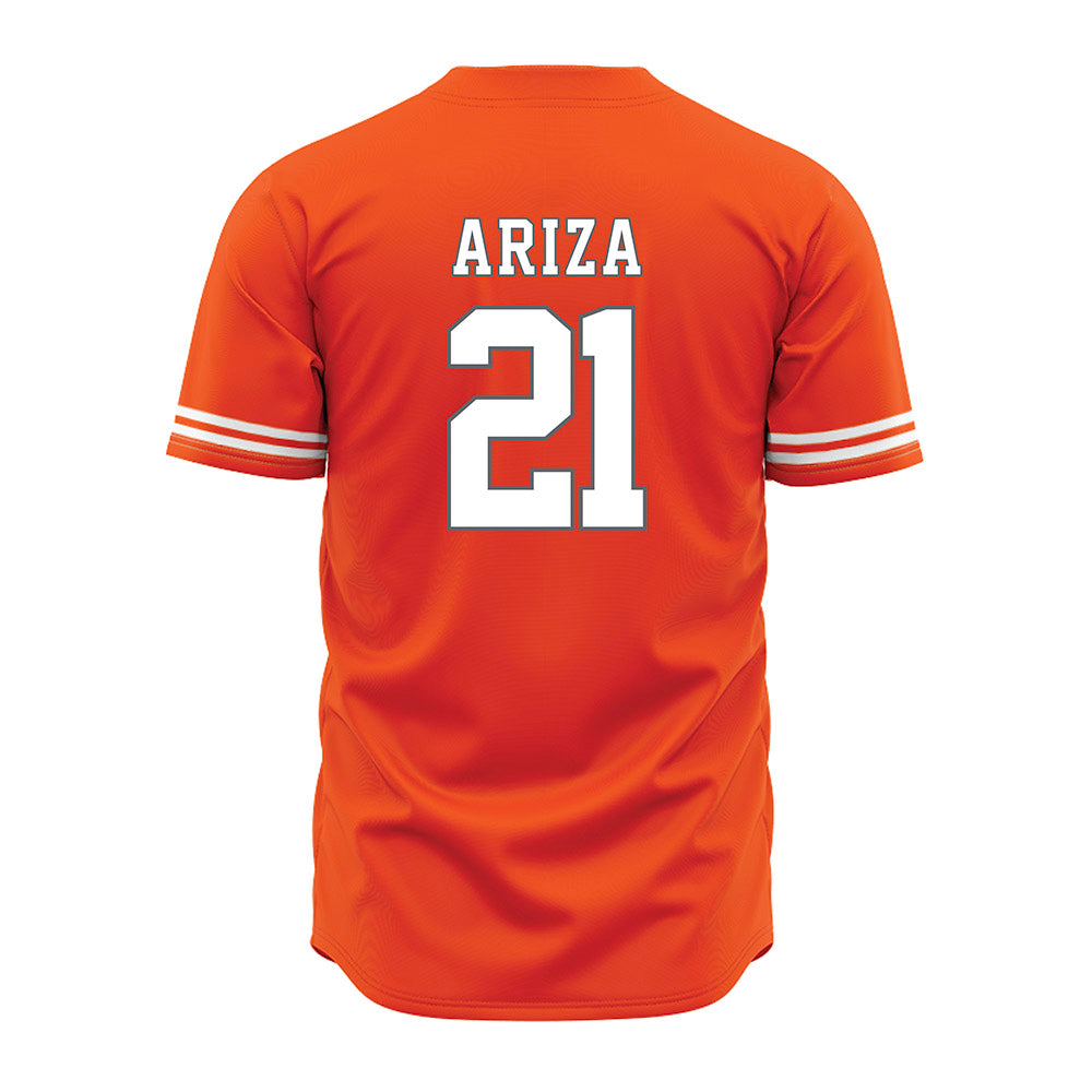 UTRGV - NCAA Baseball : John Ariza - Baseball Jersey Orange