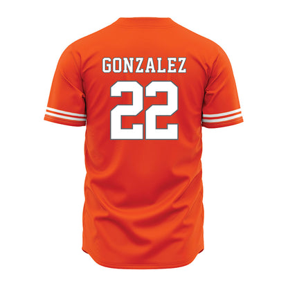 UTRGV - NCAA Baseball : Rudy Gonzalez - Baseball Jersey Orange