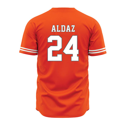 UTRGV - NCAA Baseball : Jesus Aldaz - Baseball Jersey Orange