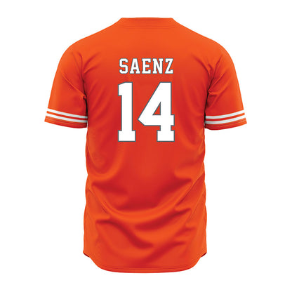 UTRGV - NCAA Baseball : Zerek Saenz - Baseball Jersey Orange