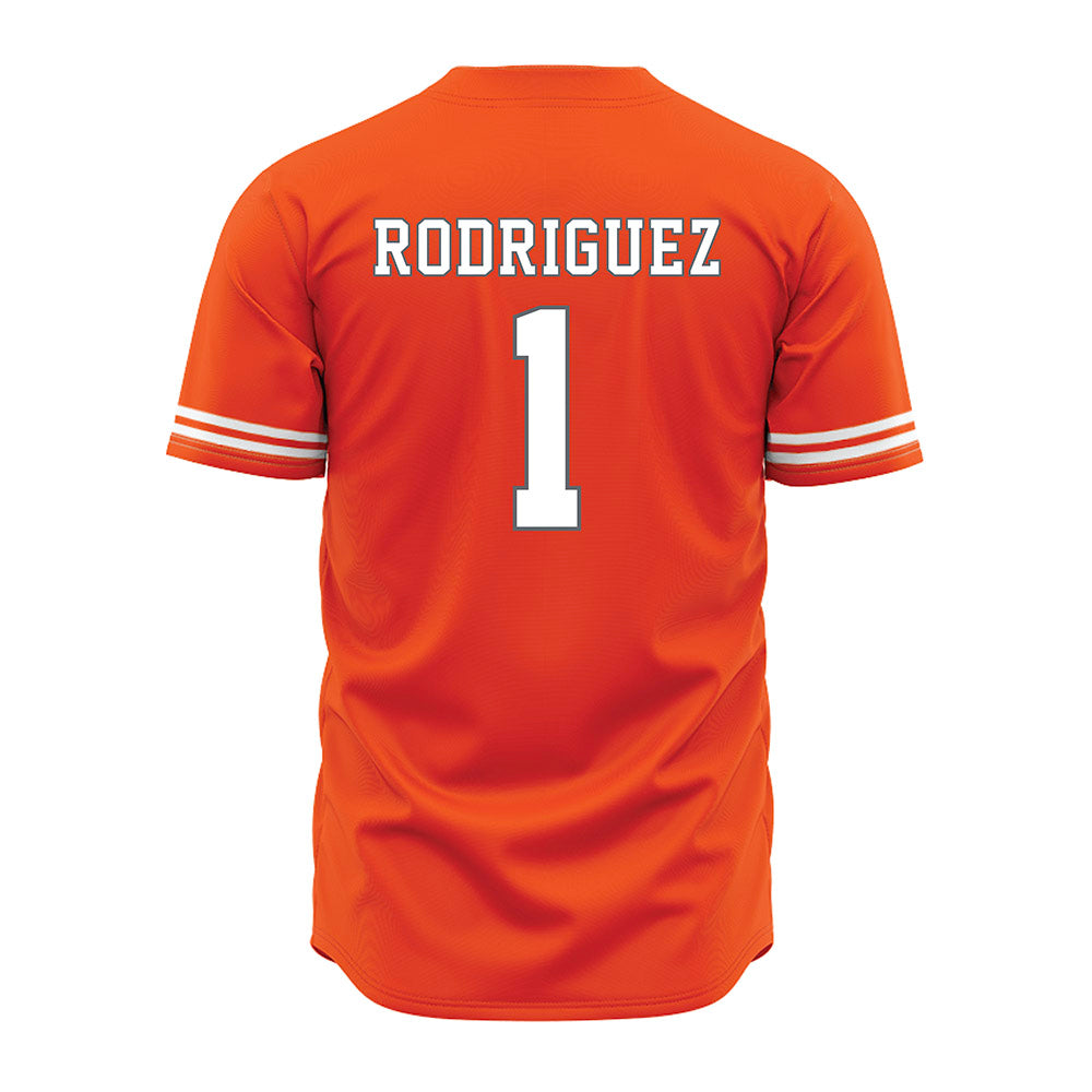 UTRGV - NCAA Baseball : Damian Rodriguez - Baseball Jersey Orange