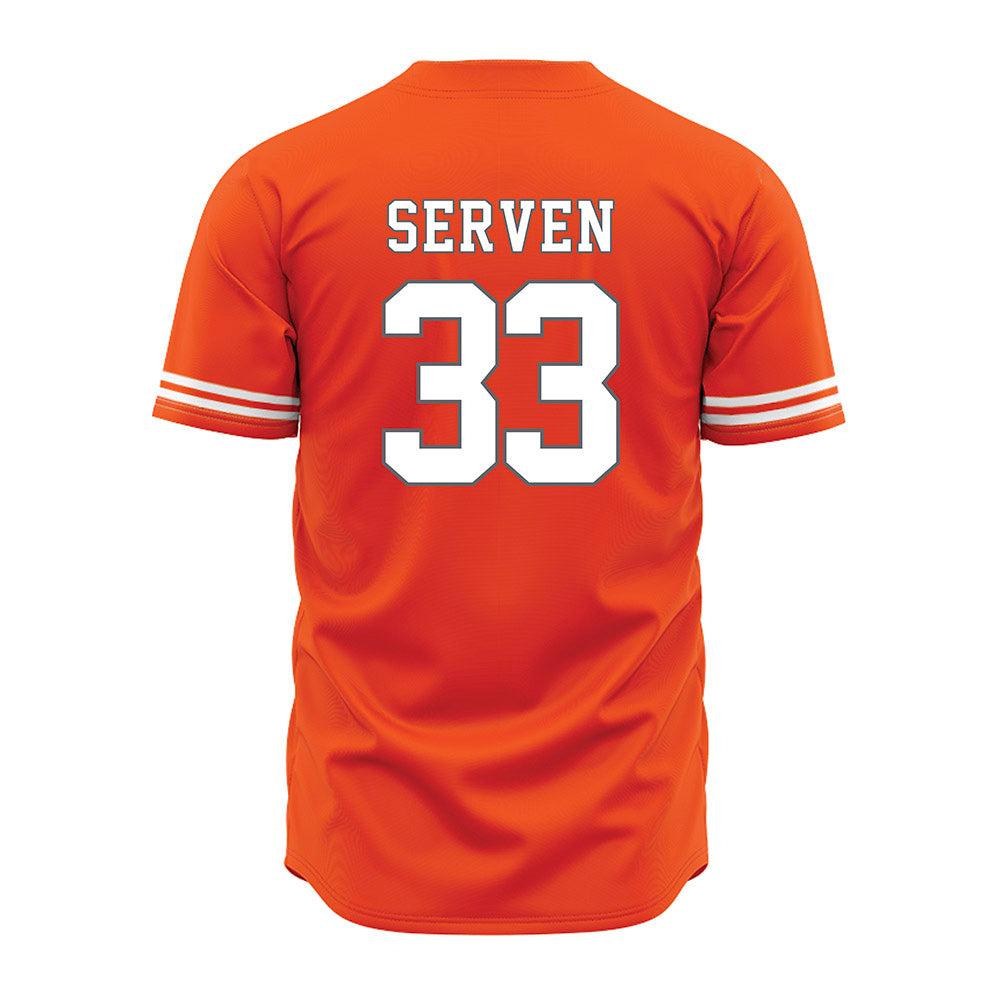 UTRGV - NCAA Baseball : Spencer Serven - Baseball Jersey Orange
