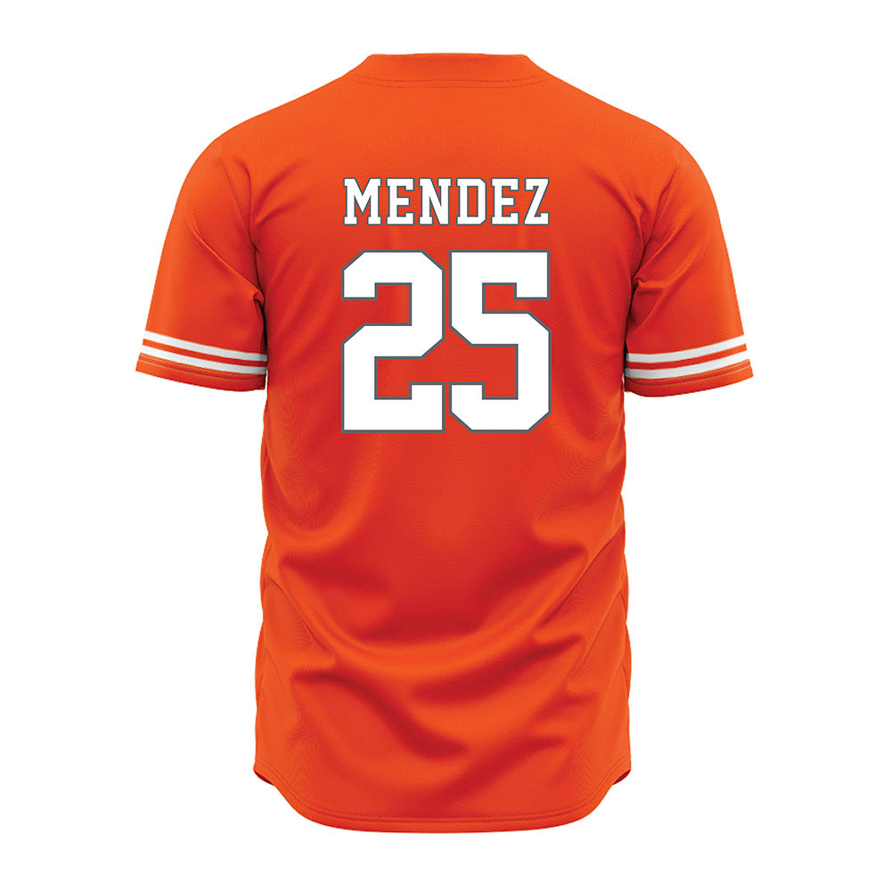 UTRGV - NCAA Baseball : Matthew Mendez - Baseball Jersey Orange
