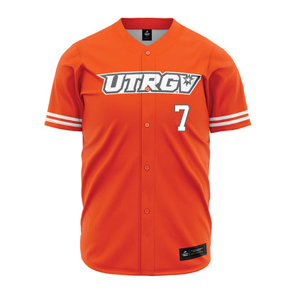 UTRGV - NCAA Baseball : Angelo Cabral - Baseball Jersey Orange