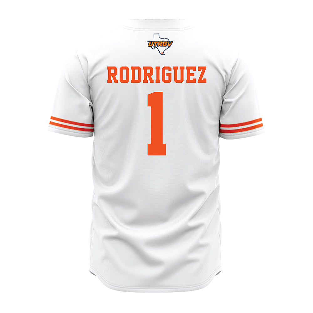 UTRGV - NCAA Baseball : Damian Rodriguez - Baseball Jersey White