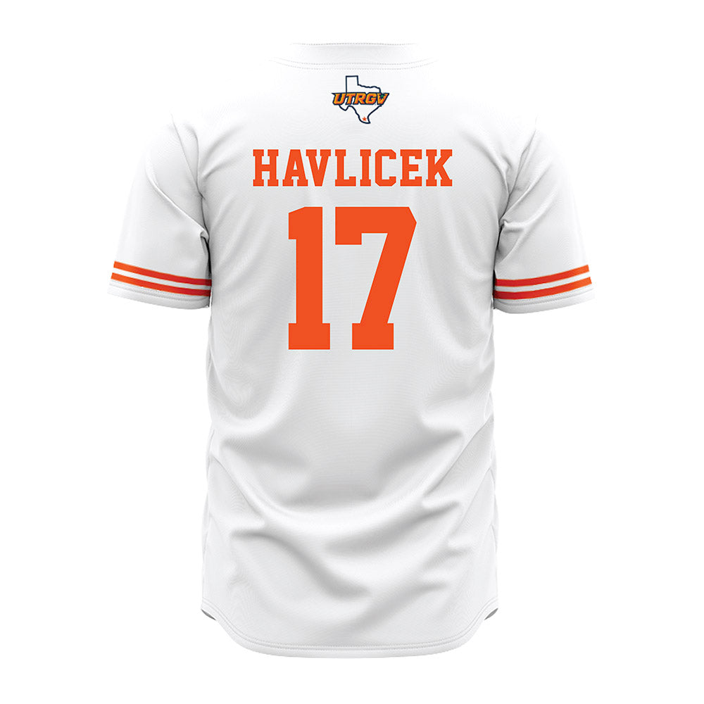 UTRGV - NCAA Baseball : Alex Havlicek - Baseball Jersey White