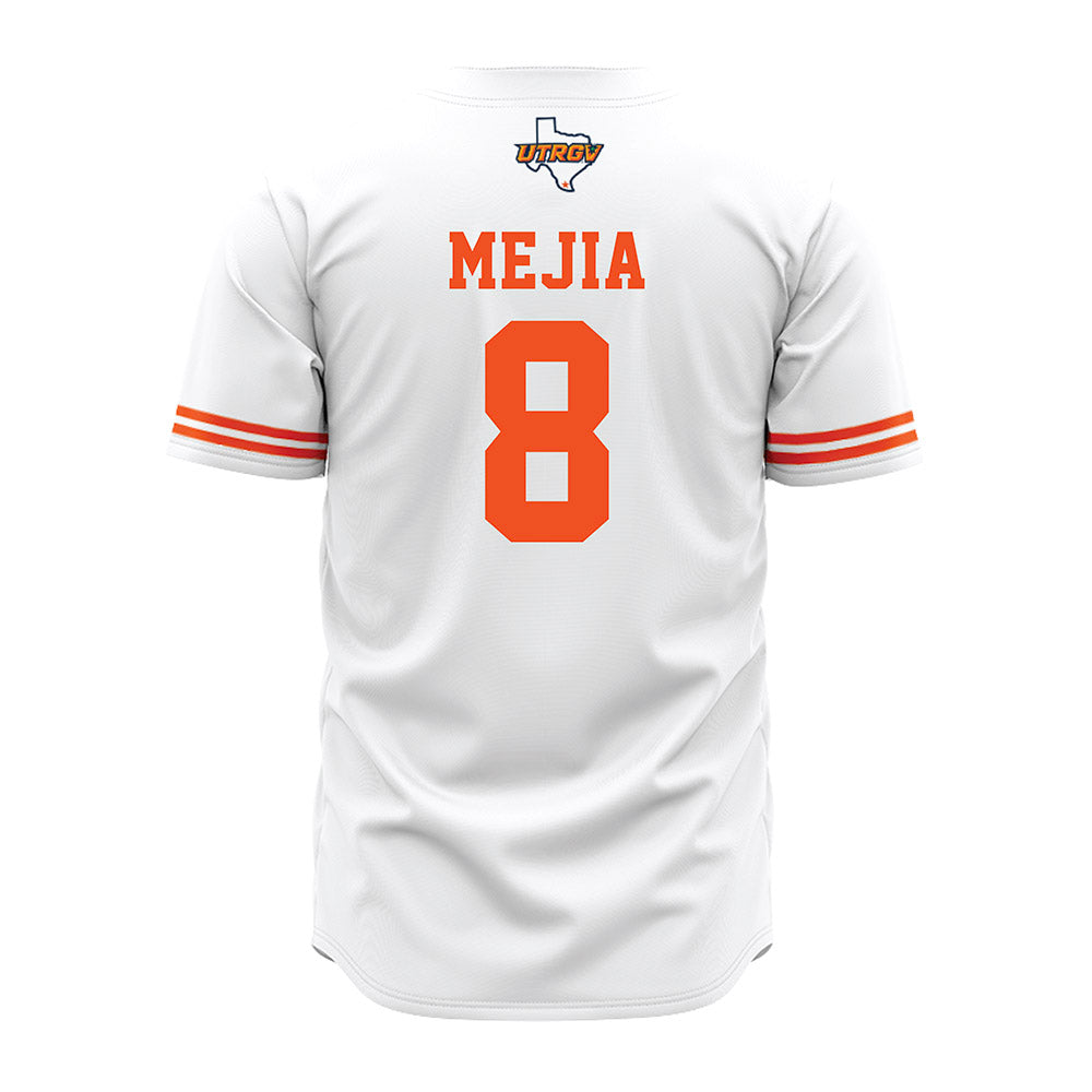 UTRGV - NCAA Baseball : Sebastien Mejia - Baseball Jersey White