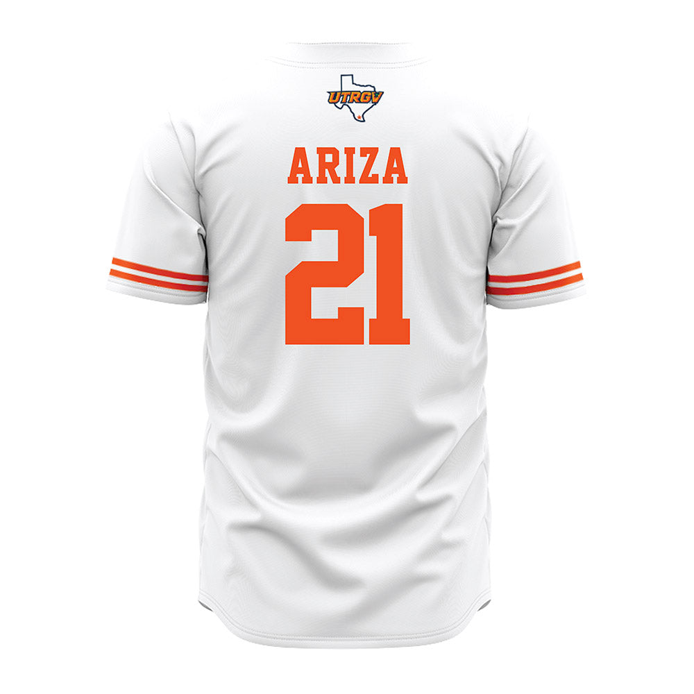 UTRGV - NCAA Baseball : John Ariza - Baseball Jersey White