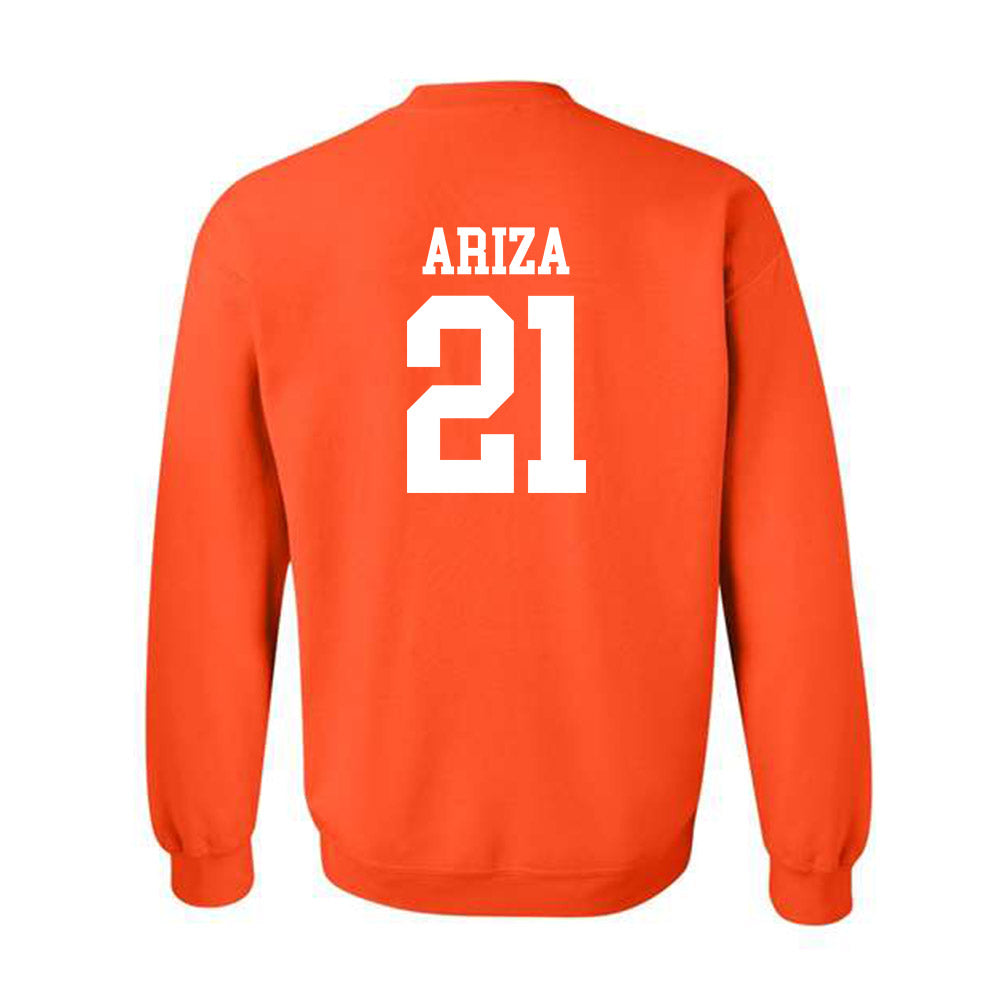 UTRGV - NCAA Baseball : John Ariza - Crewneck Sweatshirt Replica Shersey