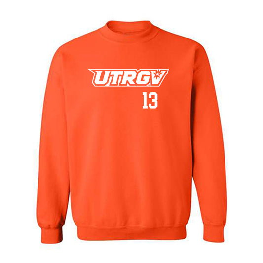 UTRGV - NCAA Baseball : Roberto Gonzalez - Crewneck Sweatshirt Replica Shersey