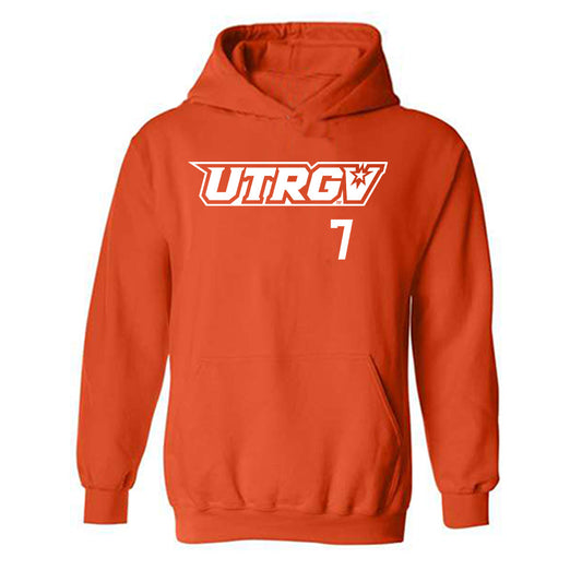 UTRGV - NCAA Baseball : Angelo Cabral - Hooded Sweatshirt Replica Shersey