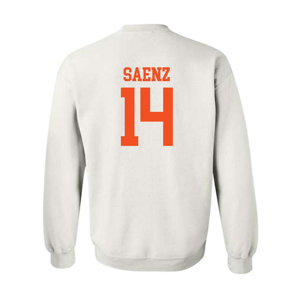 UTRGV - NCAA Baseball : Zerek Saenz - Crewneck Sweatshirt Replica Shersey