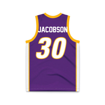 Northern Iowa - NCAA Men's Basketball : Hunter Jacobson Purple Jersey