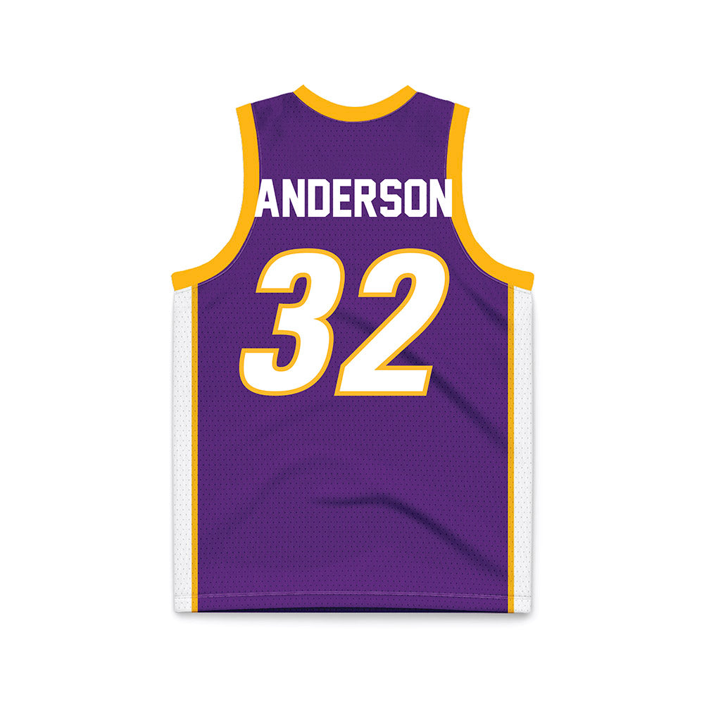 Northern Iowa - NCAA Men's Basketball : Tytan Anderson Purple Jersey