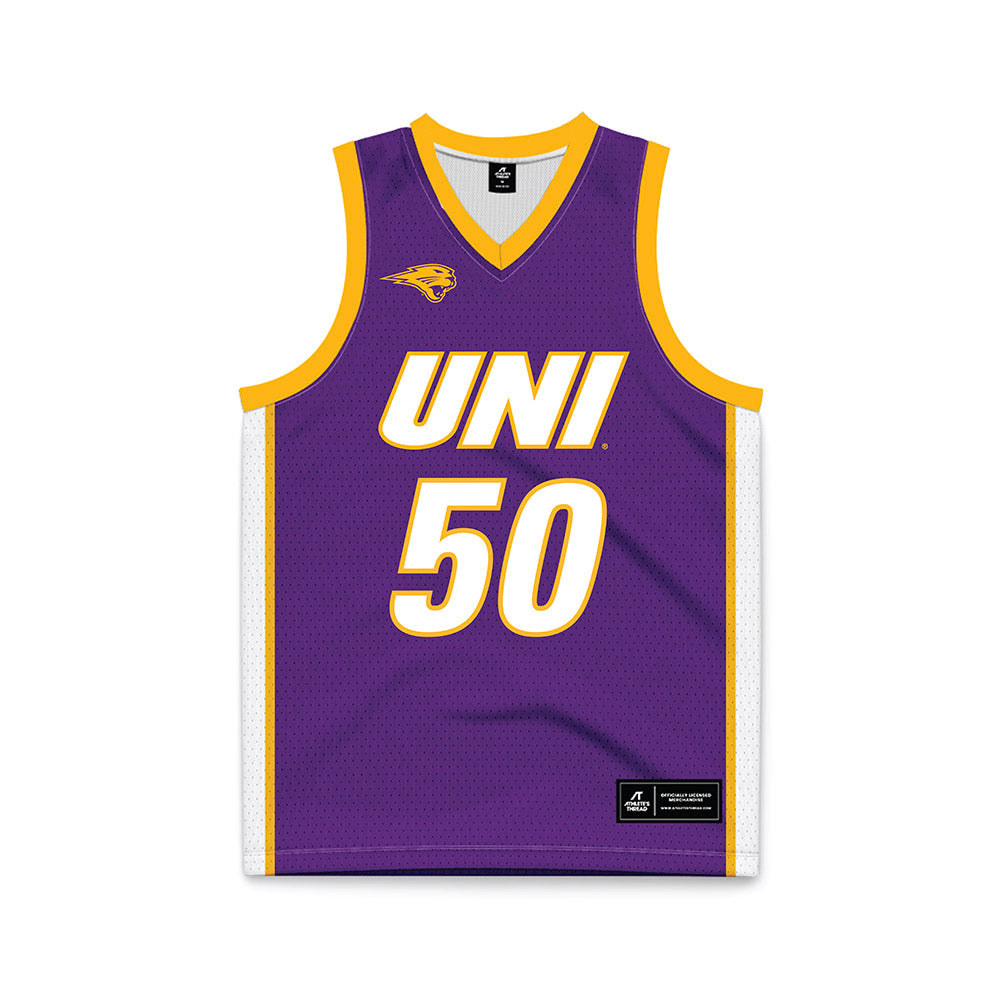 Northern Iowa - NCAA Men's Basketball : Austin Phyfe Purple Jersey