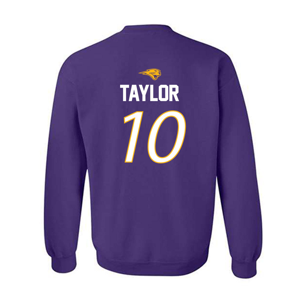 Northern Iowa - NCAA Men's Basketball : RJ Taylor Purple Sweatshirt
