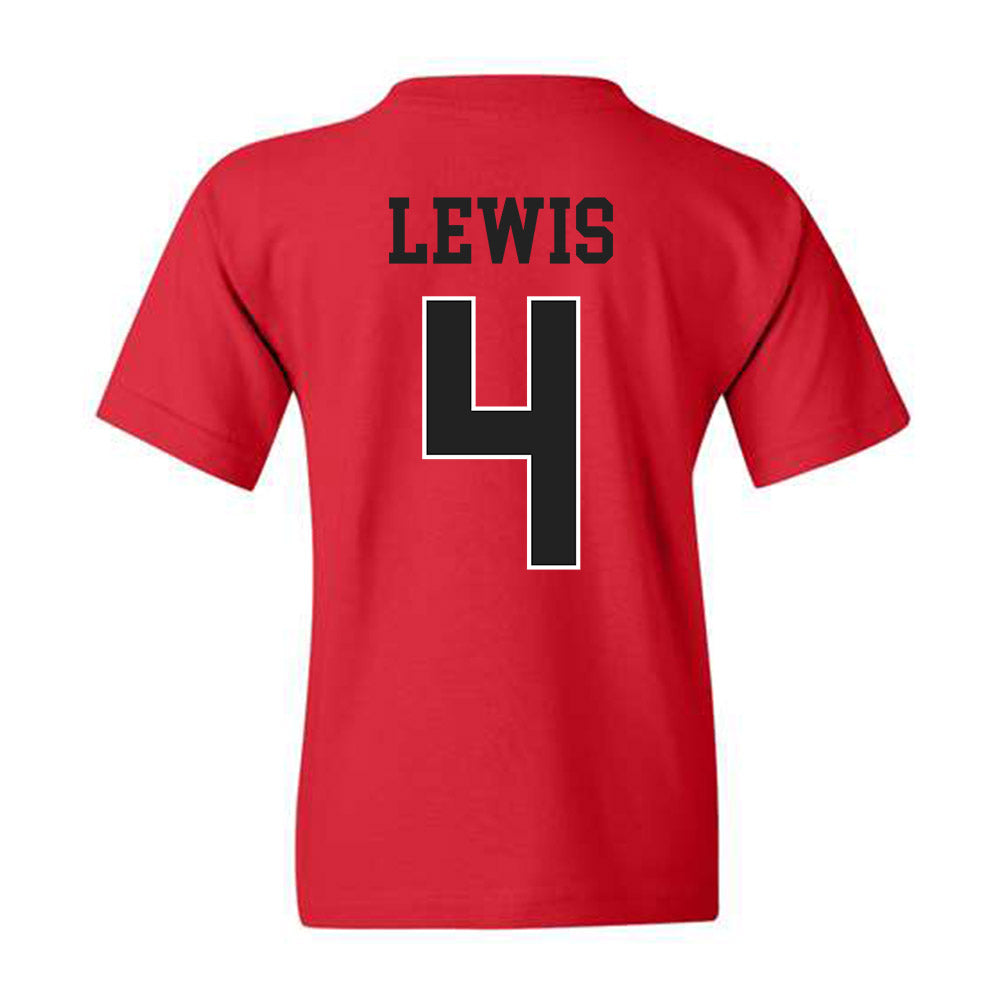 NC State - NCAA Women's Basketball : Alyssa Lewis - Youth T-Shirt Sports Shersey