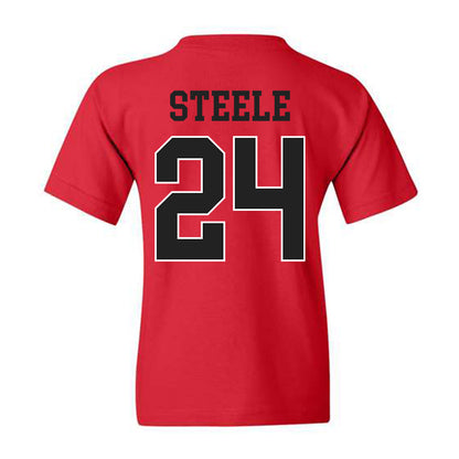 NC State - NCAA Women's Basketball : Laci Steele - Youth T-Shirt Sports Shersey