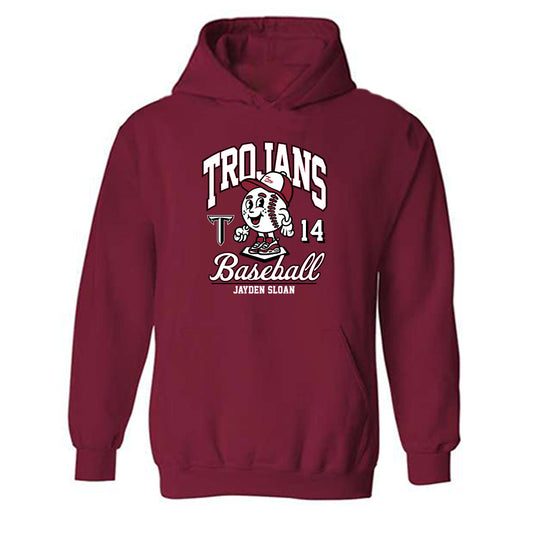 Troy - NCAA Baseball : Jayden Sloan - Hooded Sweatshirt Fashion Shersey