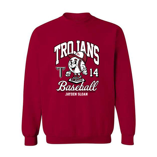Troy - NCAA Baseball : Jayden Sloan - Crewneck Sweatshirt Fashion Shersey