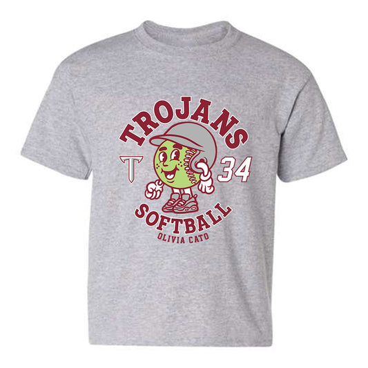 Troy - NCAA Softball : Olivia Cato - Youth T-Shirt Fashion Shersey