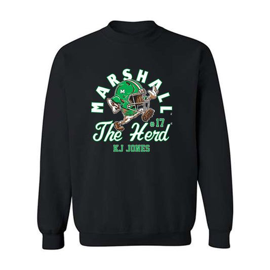 Marshall - NCAA Football : KJ Jones - Crewneck Sweatshirt Fashion Shersey