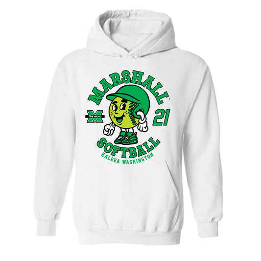 Marshall - NCAA Softball : Kaleea Washington - Hooded Sweatshirt Fashion Shersey