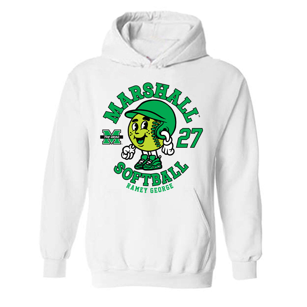 Marshall - NCAA Softball : Ramey George - Hooded Sweatshirt Fashion Shersey