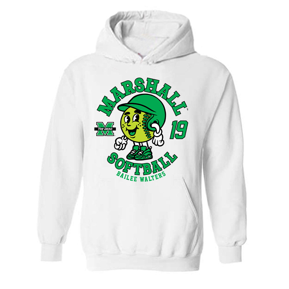 Marshall - NCAA Softball : Bailee Walters - Hooded Sweatshirt Fashion Shersey