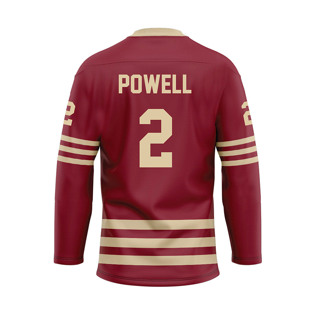 Boston College - NCAA Men's Ice Hockey : Eamon Powell - Maroon Ice Hockey Jersey