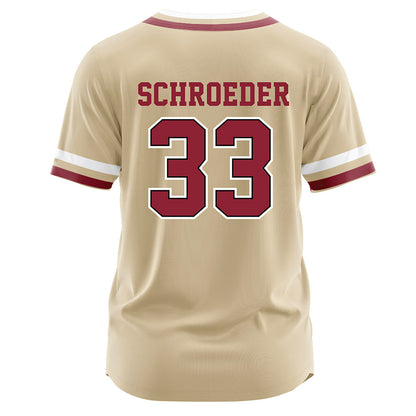 Boston College - NCAA Baseball : Eric Schroeder - Baseball Jersey