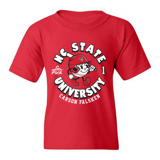 NC State - NCAA Baseball : Carson Falsken - Youth T-Shirt Fashion Shersey