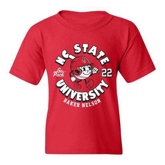 NC State - NCAA Baseball : Baker Nelson - Youth T-Shirt Fashion Shersey