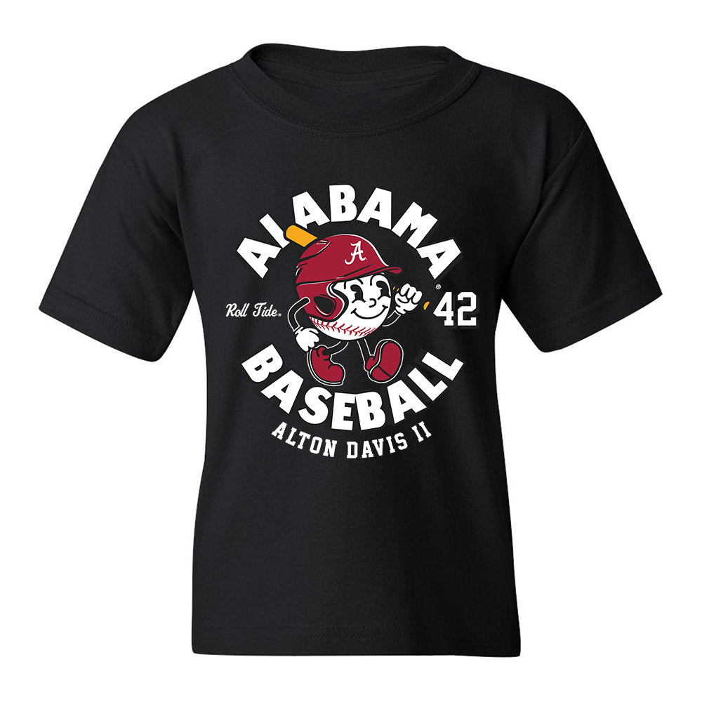 Nike Alabama Baseball T-Shirt in Dark Grey Heather Size Small | Cotton/Polyester
