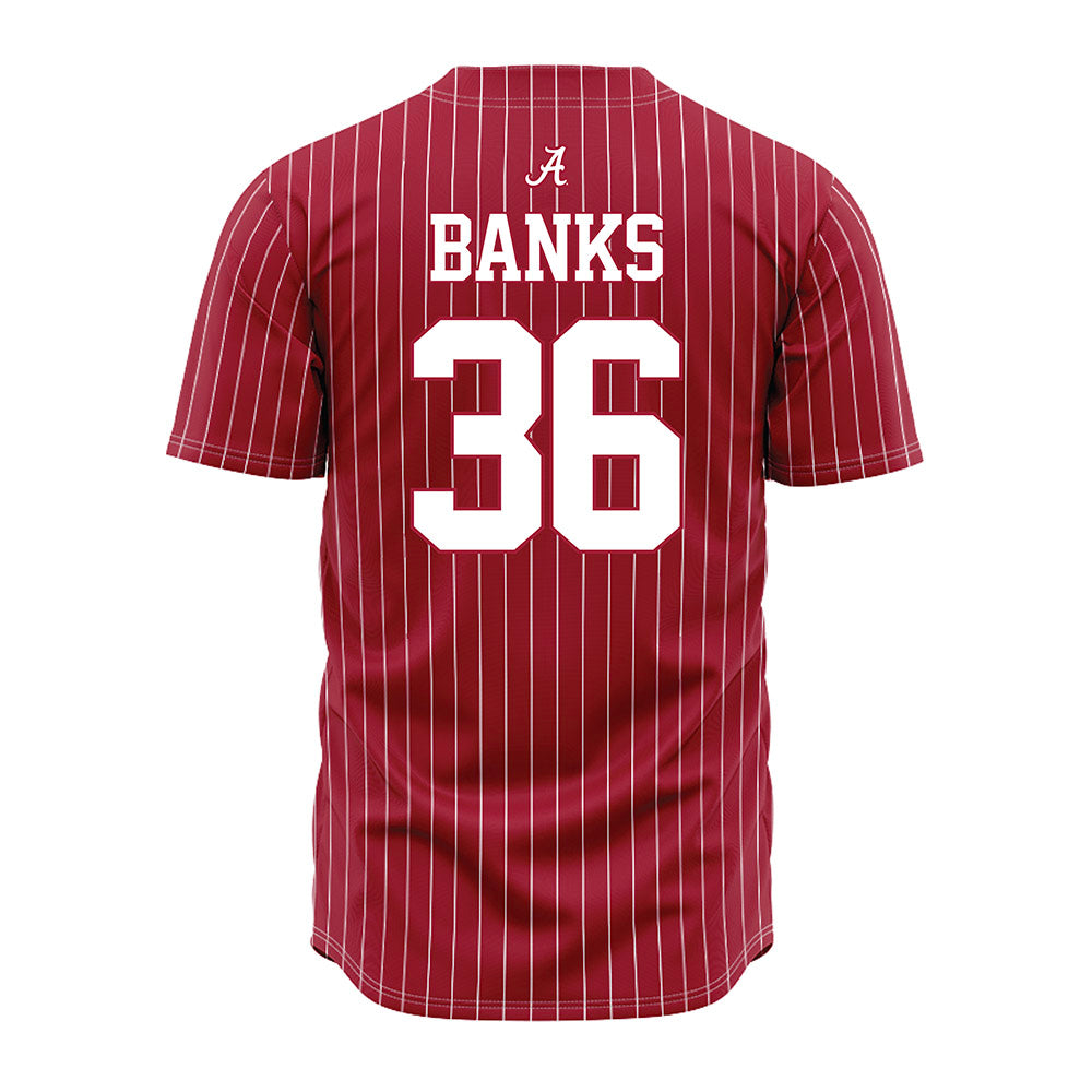 Alabama - NCAA Baseball : Hagan Banks - Baseball Jersey