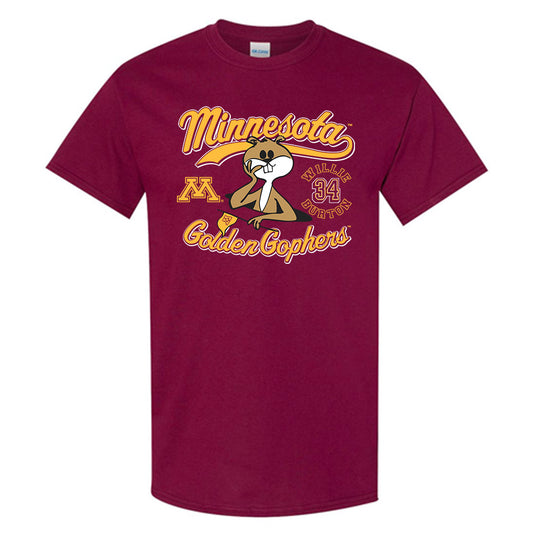 Minnesota - NCAA Men's Basketball : Willie Burton - Golden Gophers Short Sleeve T-Shirt