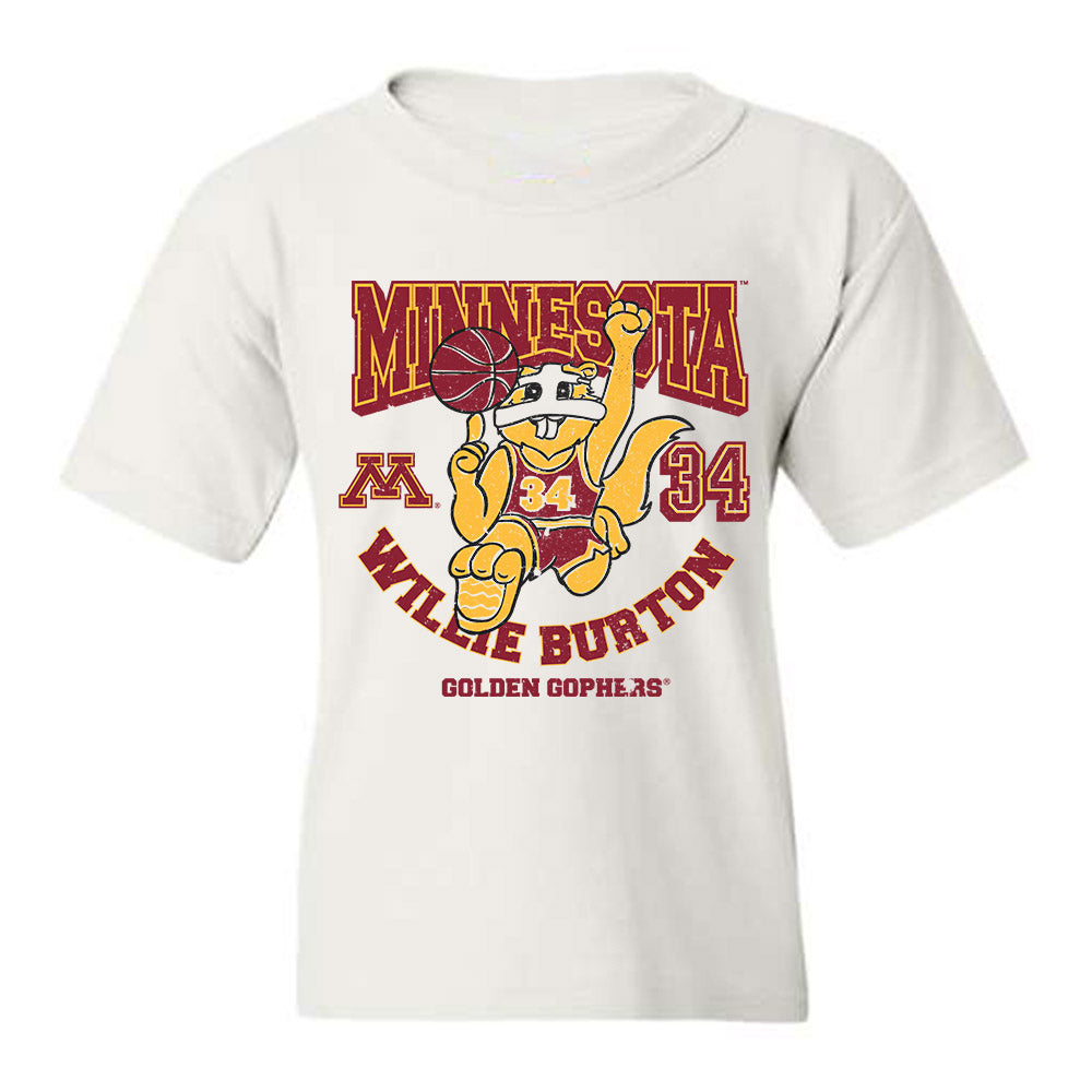 Minnesota - NCAA Men's Basketball : Willie Burton - Masked Goldy Youth T-Shirt