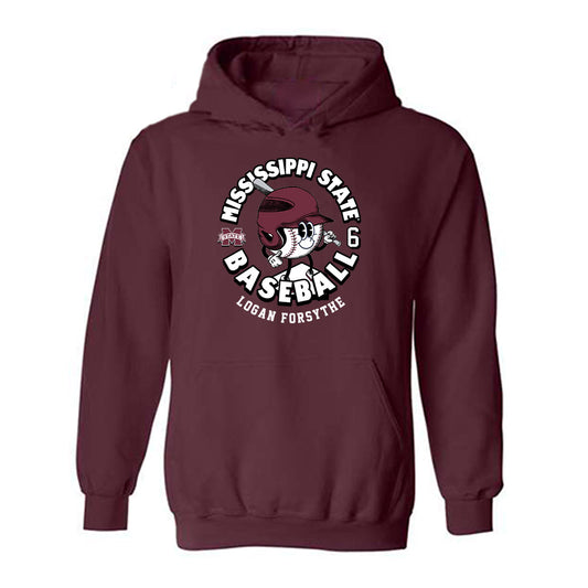 Mississippi State - NCAA Baseball : Logan Forsythe - Hooded Sweatshirt Fashion Shersey