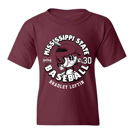 Mississippi State - NCAA Baseball : Bradley Loftin - Youth T-Shirt Fashion Shersey